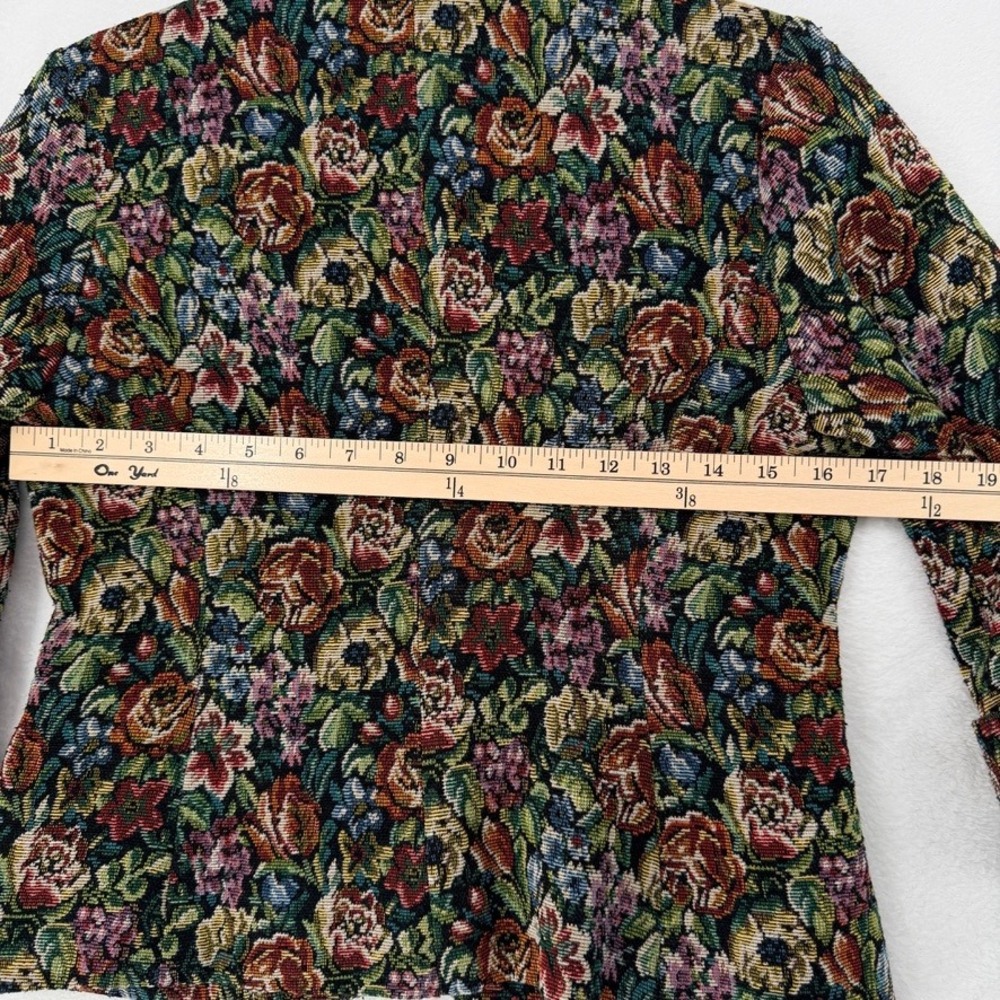 Tabitha Anthropologie Floral Tapestry‎ Blazer Jacket Size 4 - Picture 6 of 12